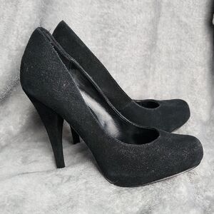 NWT Black Suede Women's Steve Madden Heels